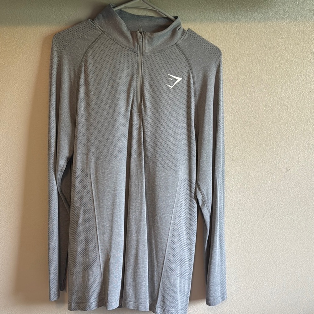 Gymshark Light Gray Long Sleeve Top